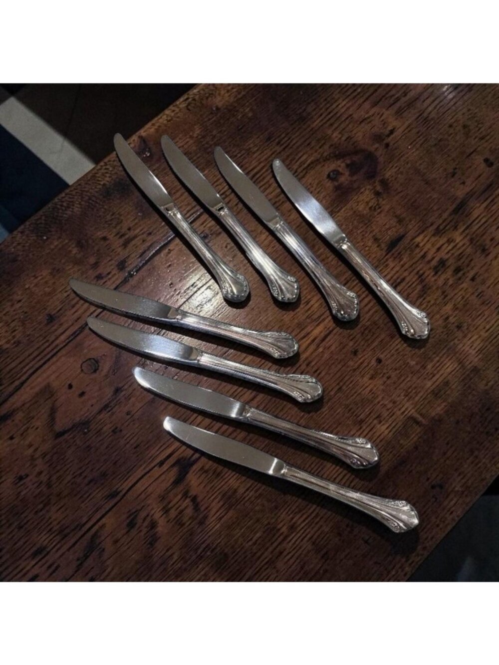 Vintage Oneida Repose Flatware Lot Of 8 Knives Silver Plated Silverware Crafting